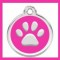 Pet Paw ID Tag Pink